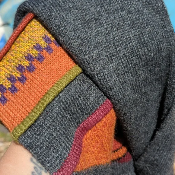 Gorgeous Peruvian Alpaca Scarf, Unisex, Like New, 8x66